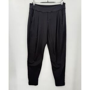 Lululemon Athletica Black Studio Pant Jogger Crop Athleisure‎ Size 6